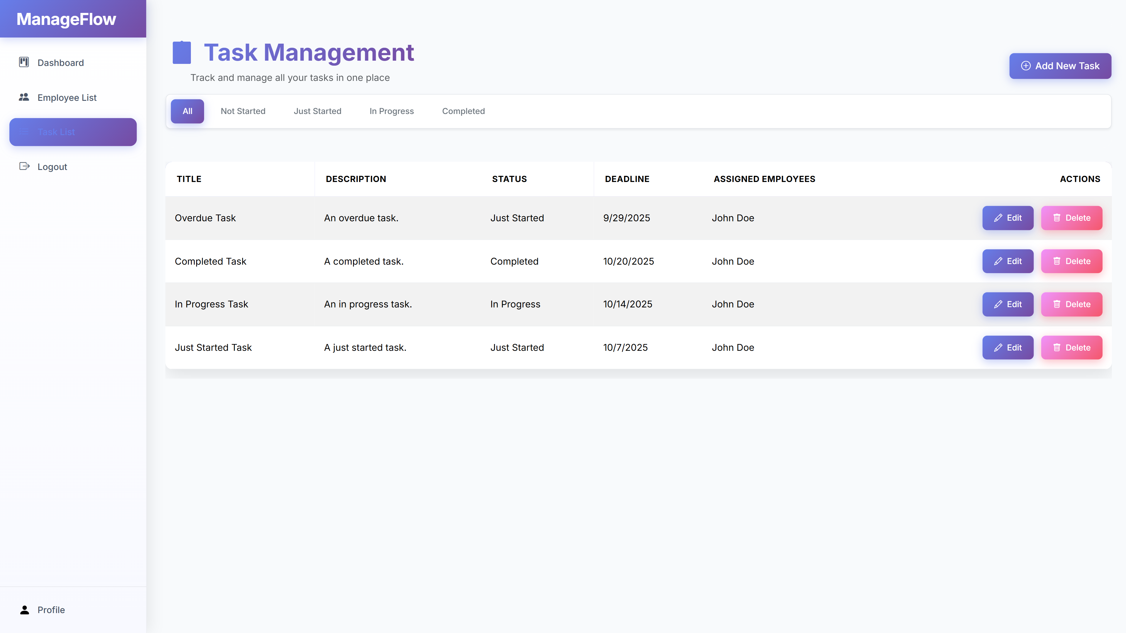 ManageFlow Project